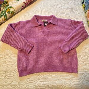 Zenana Knit V-Collar Sweater